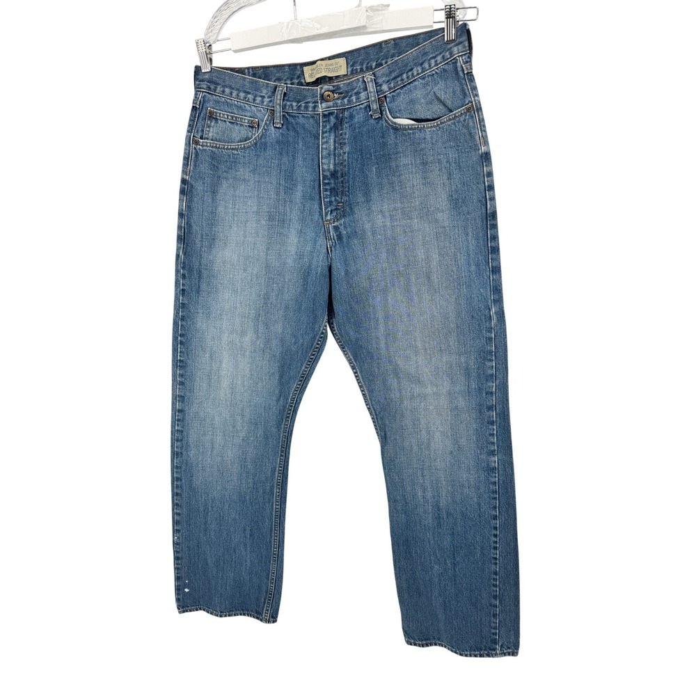 Wrangler Jeans 36x32 Relaxed Straight Mens Blue Denim Workwear baggyPants‎